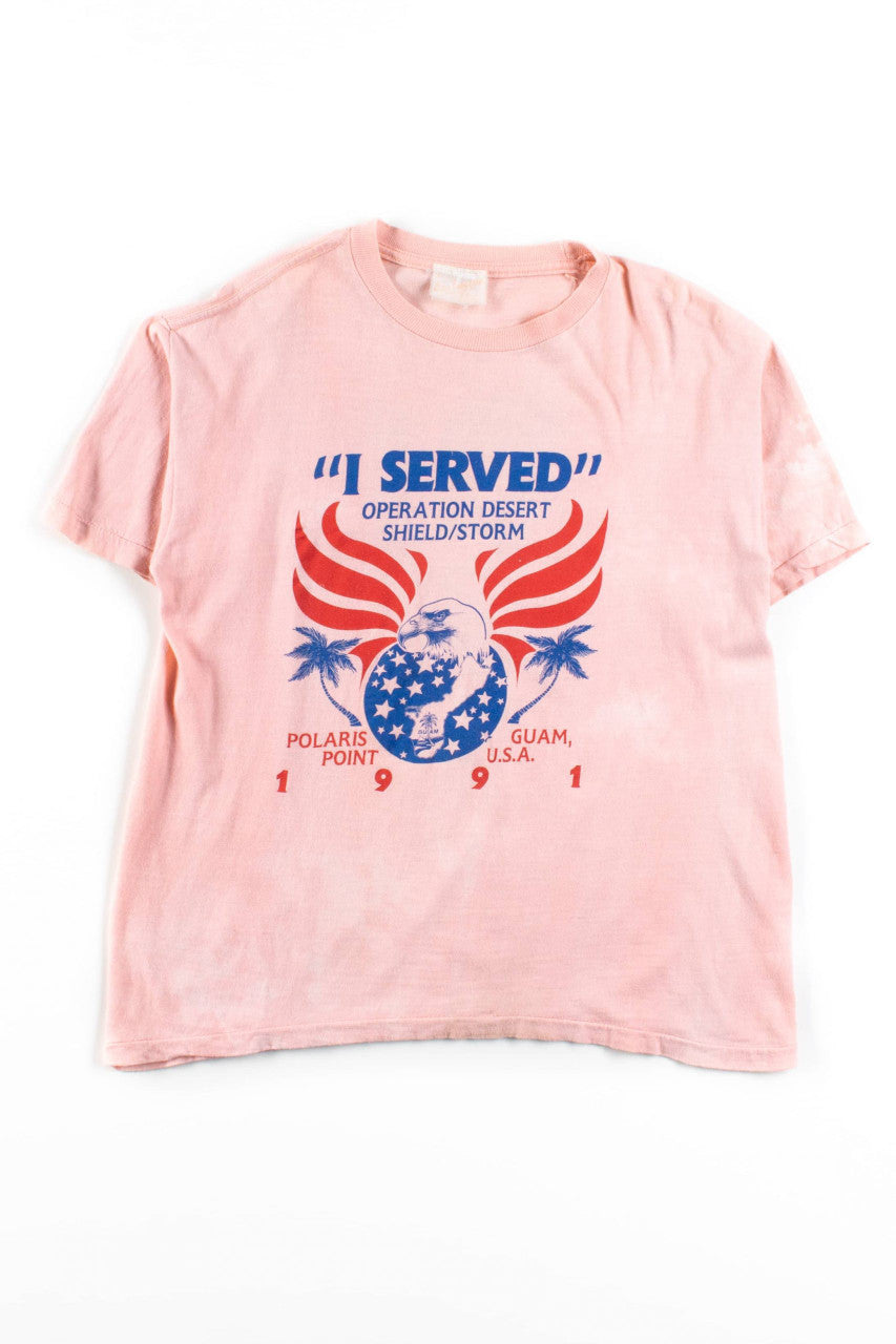"I Served" Desert Storm Vintage T-Shirt (1991)