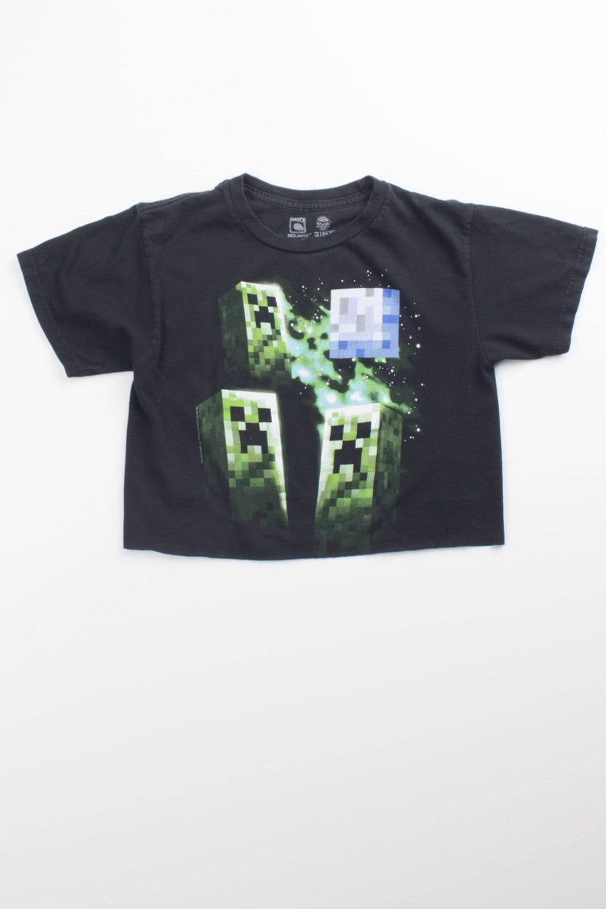 Minecraft Cropped Boy's Tee
