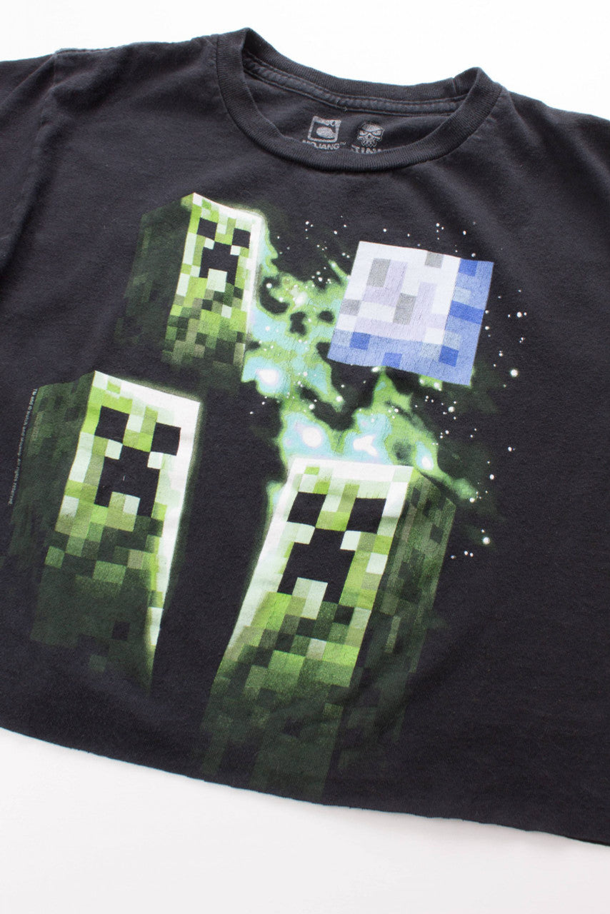 Minecraft Cropped Boy's Tee