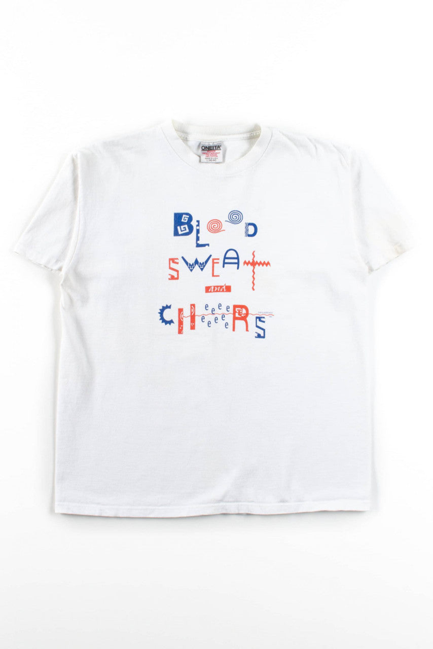 Blood, Sweat, And Cheers Vintage T-Shirt (1994)