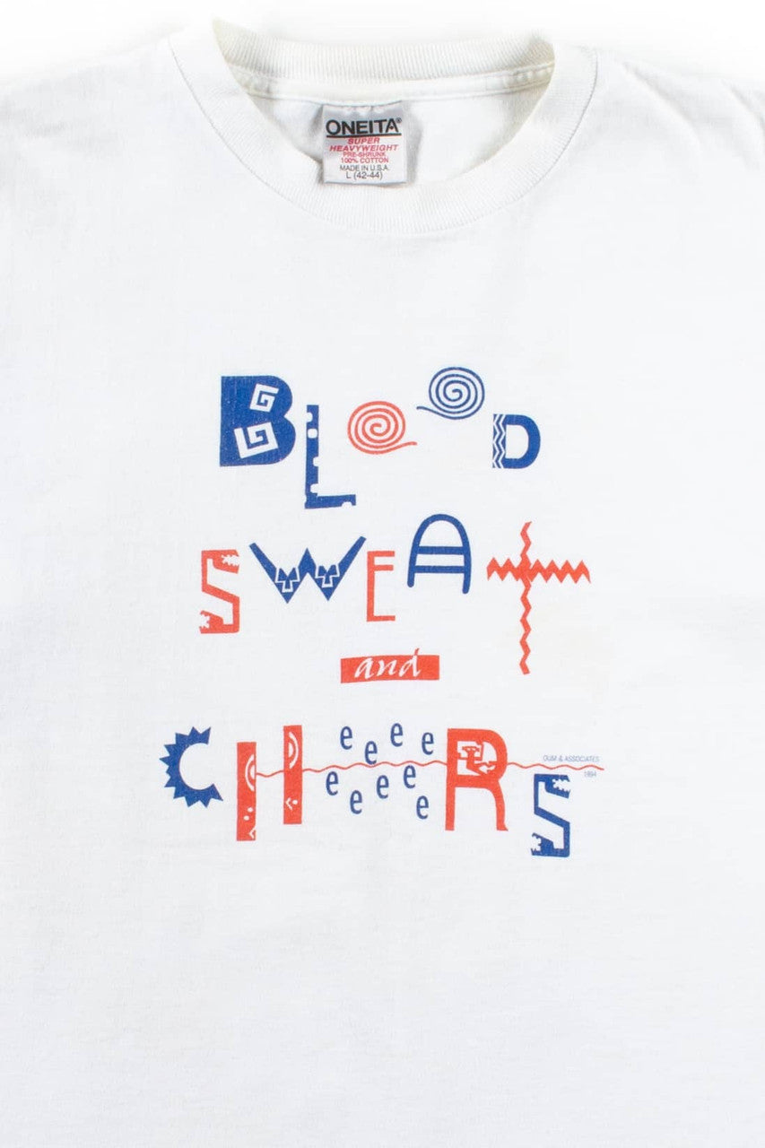 Blood, Sweat, And Cheers Vintage T-Shirt (1994)