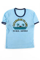 Vintage Catamaran Island Ringer T-Shirt