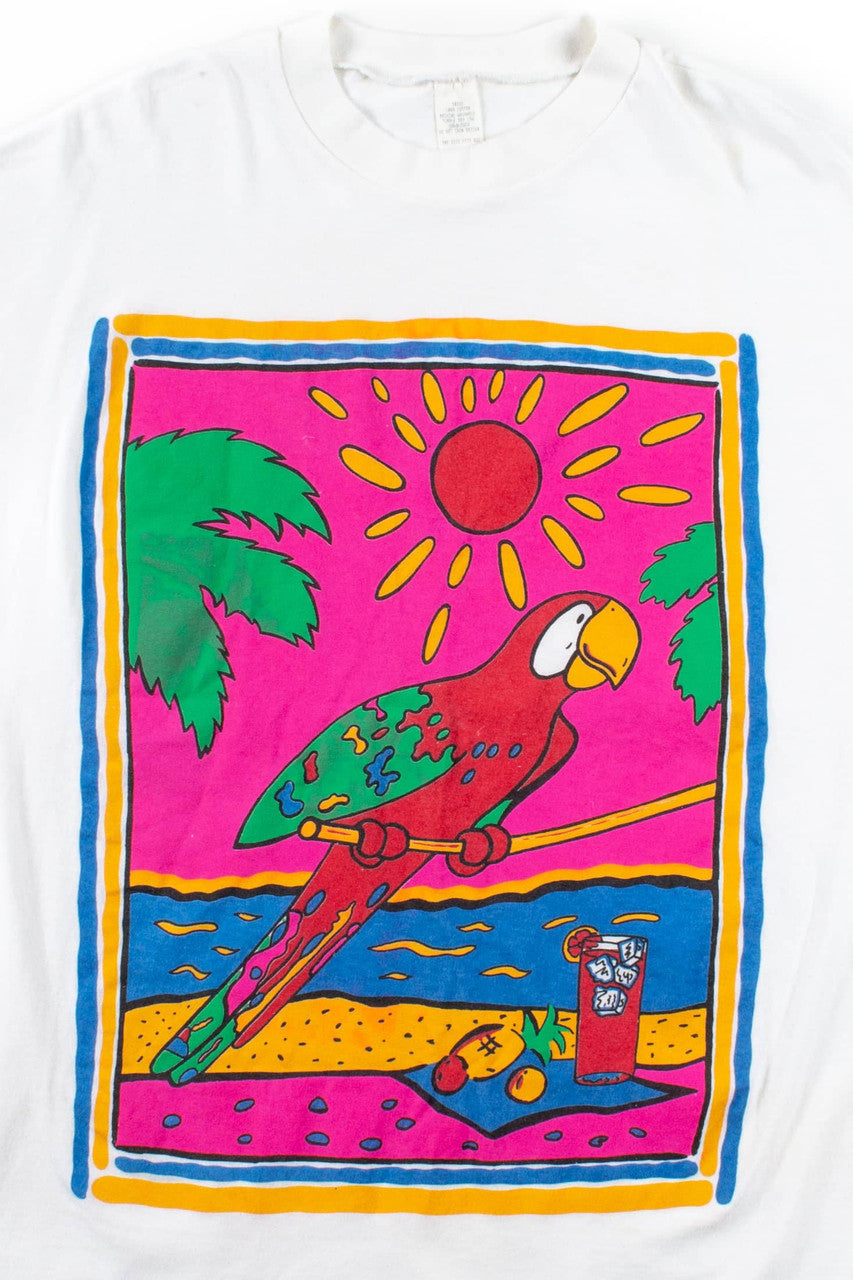 Vintage Parrot Art T-Shirt