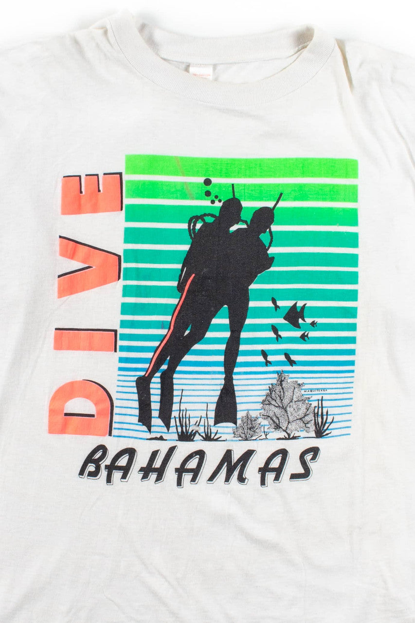 Vintage Distressed Dive Bahamas T-Shirt