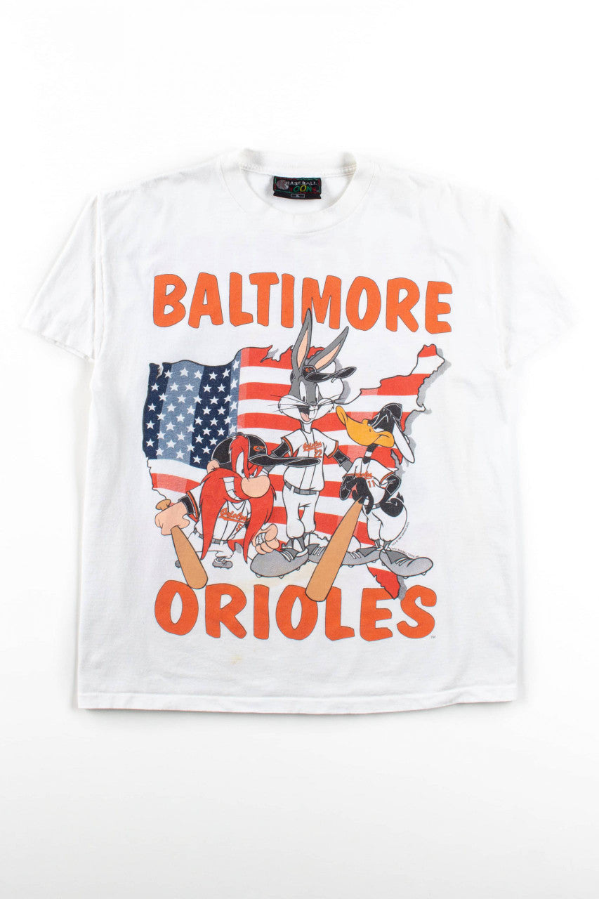 Vintage Baltimore Orioles Looney Toons T-Shirt (1994)