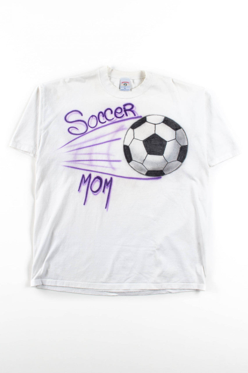 Vintage Airbrushed Soccer Mom T-Shirt