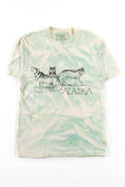 Alaska Wolves Dye Splatter Vintage T-Shirt