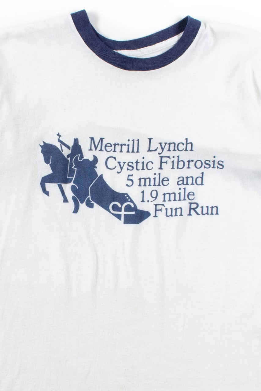 Vintage Cystic Fibrosis Fun Run Ringer T-Shirt