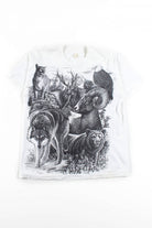 Vintage Black & White Animals T-Shirt (1980s)