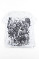 Vintage Black & White Animals T-Shirt (1980s)