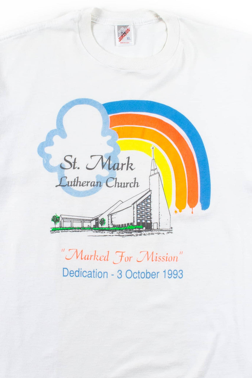 Vintage St. Mark Lutheran Church Dedication T-Shirt (1993)