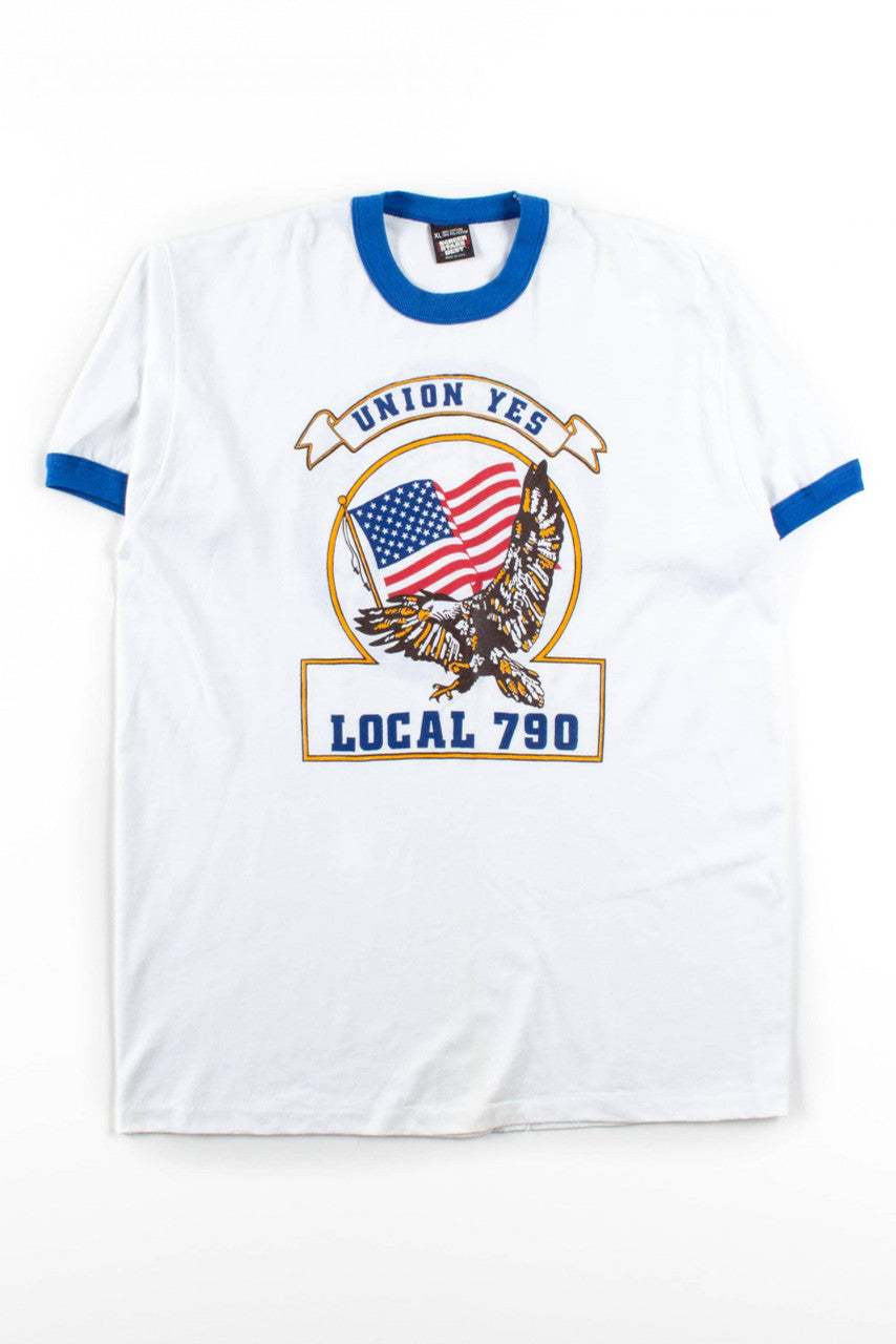 Vintage AFL-CIO Local 790 Ringer T-Shirt