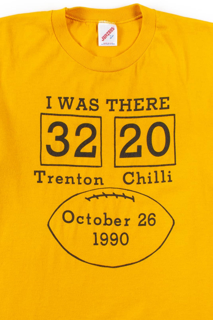 Vintage Trenton-Chilli Football Match T-Shirt (1990)