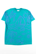 Vintage Allover Tropical Graphic T-Shirt