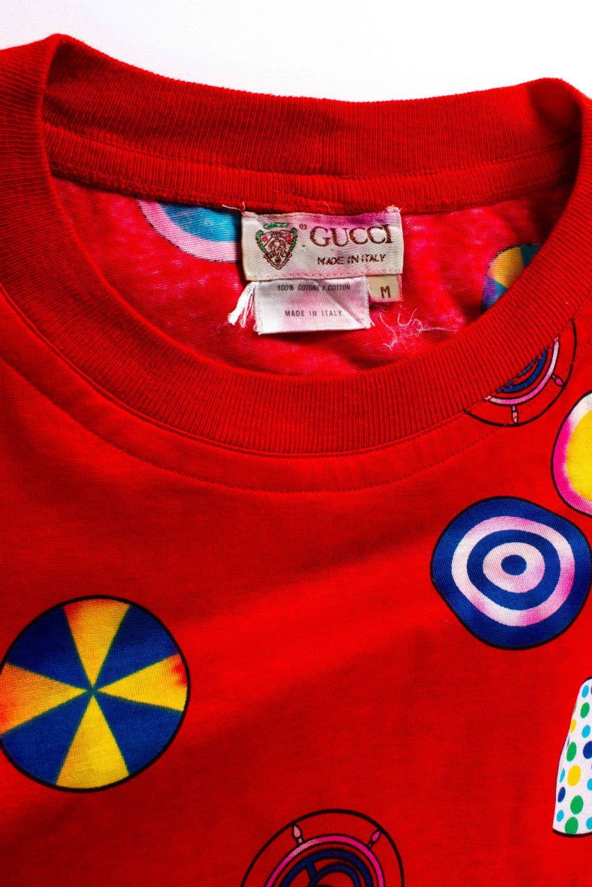 Vintage Gucci Circles Short Sleeve Top
