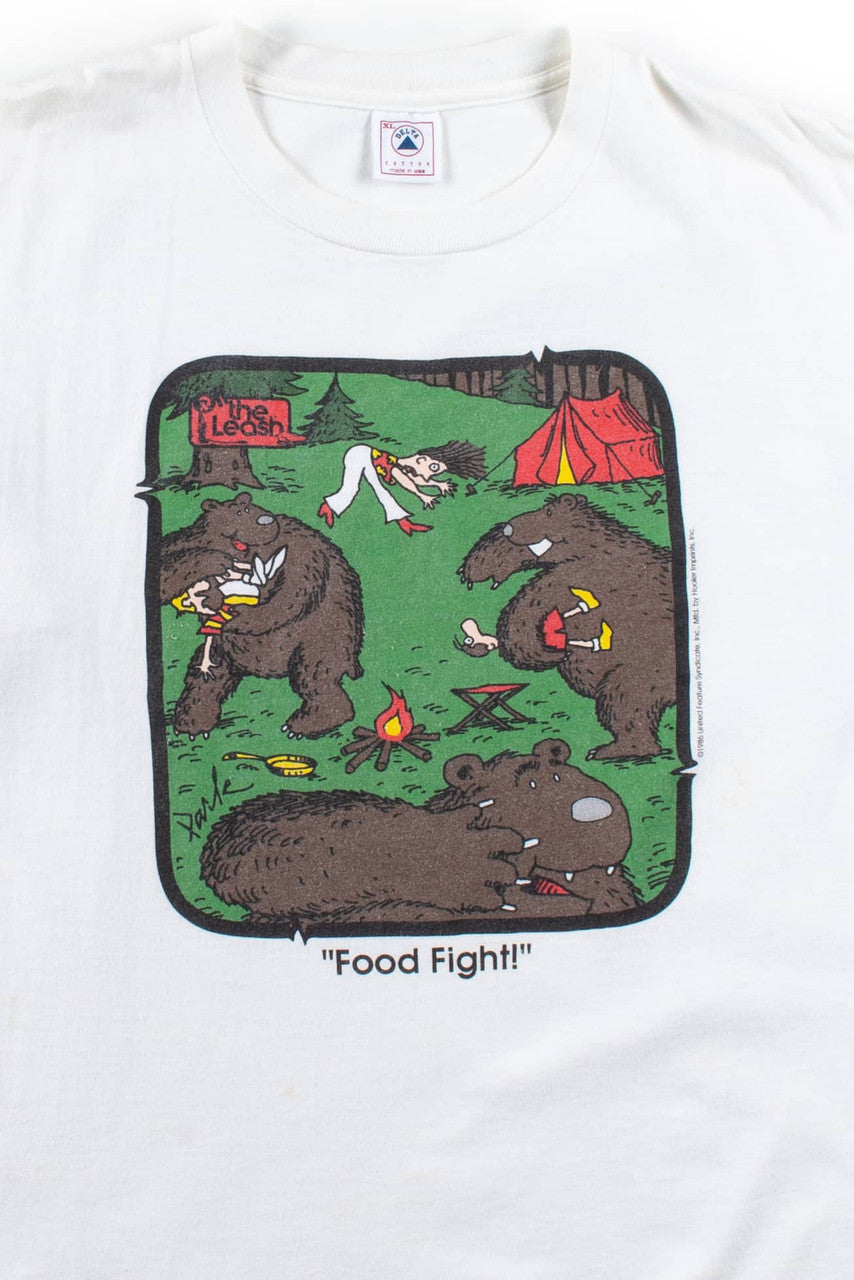 Vintage Off The Leash Food Fight T-Shirt (1986)