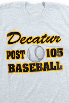 Vintage Decatur Post 105 Baseball T-Shirt