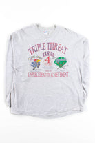 Vintage Kansas Jayhawks Triple Threat Long Sleeve T-Shirt (1993)