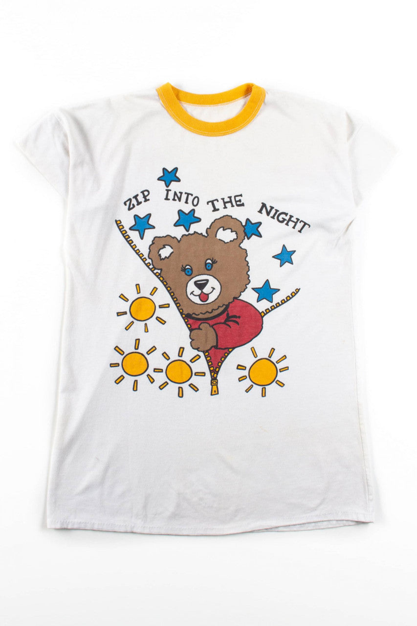 Zip Into The Night Vintage Pajama T-Shirt