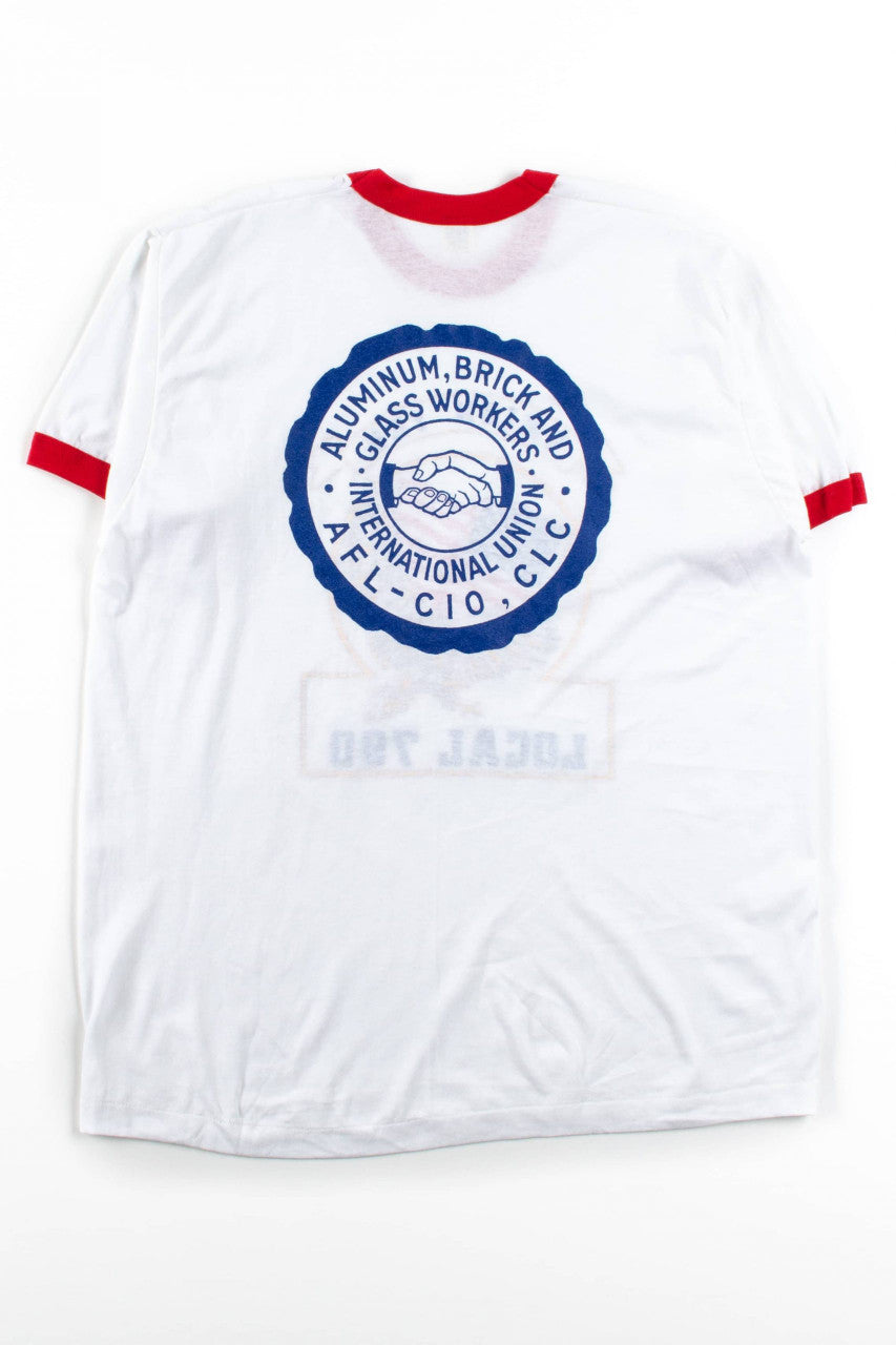 Vintage Union Yes Local 790 Ringer T-Shirt