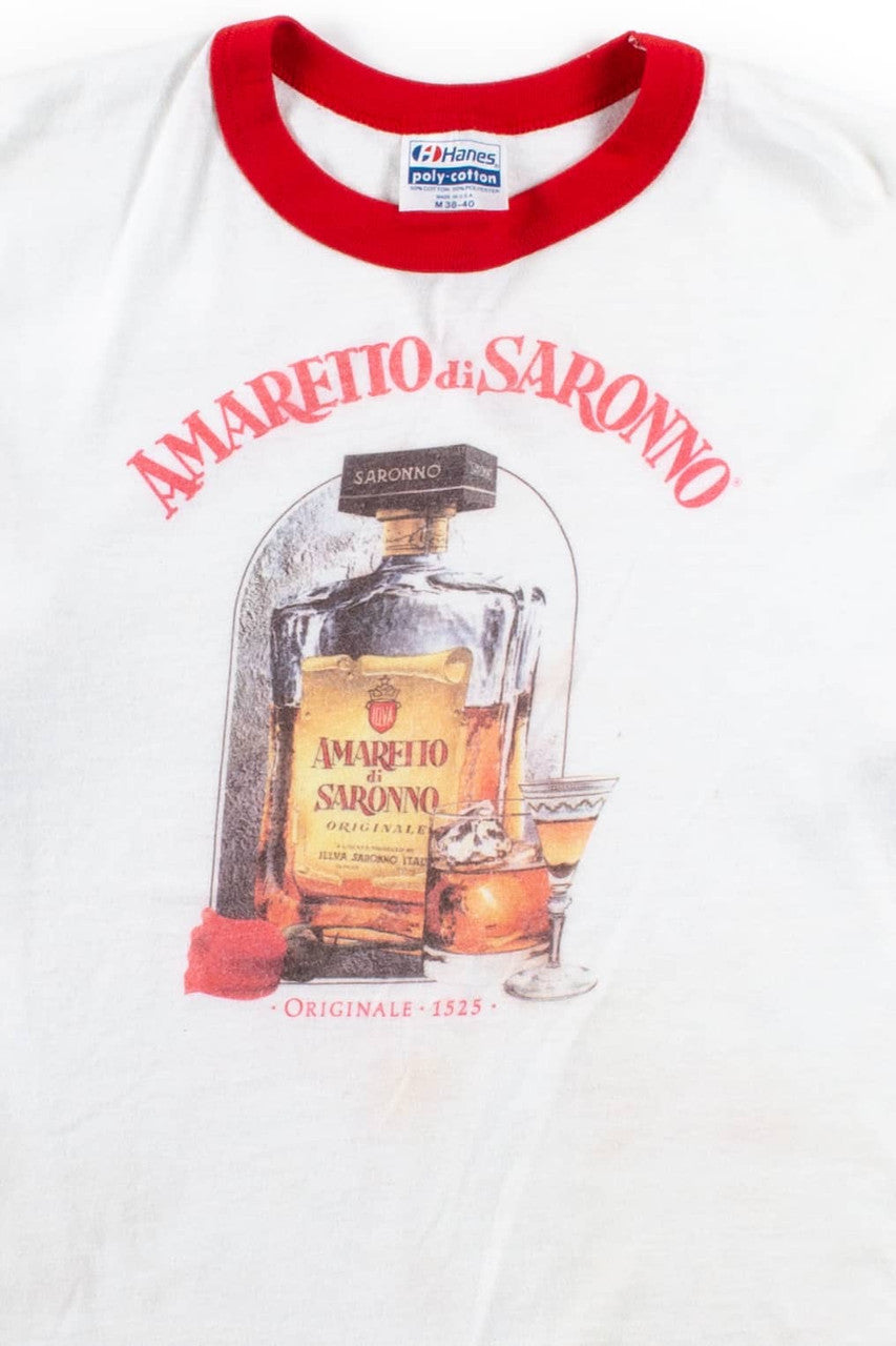 Vintage Amaretto diSaronno Ringer T-Shirt (M)
