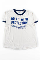 Do It With Protection Vintage Ringer T-Shirt