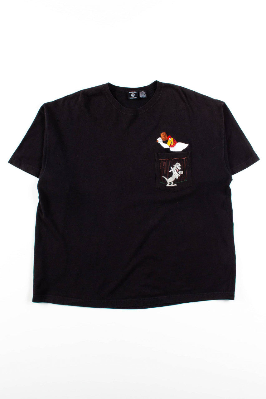Vintage Foghorn Leghorn Hammer Pocket T-Shirt