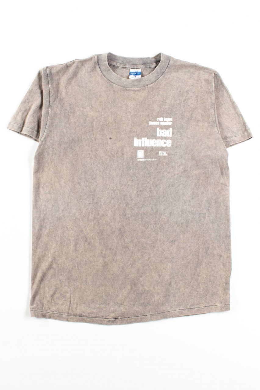 Bad Influence/Far Out Man Vintage Film Promo T-Shirt (1990)