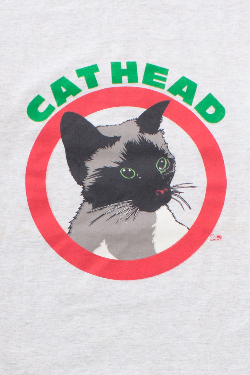 Vintage Cat Head T-Shirt (1990s)