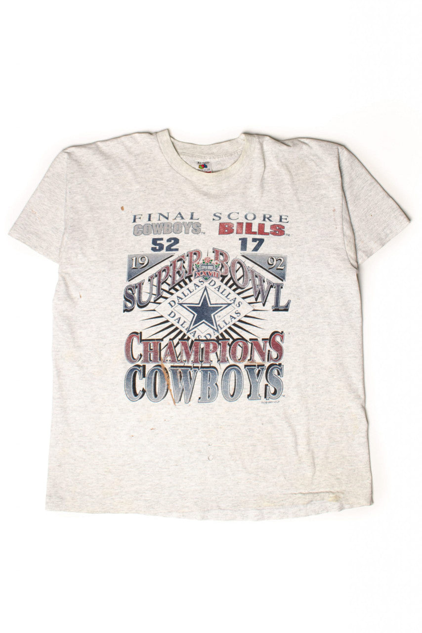 Vintage Dallas Cowboys Super Bowl XXVII Champions T-Shirt (1993)