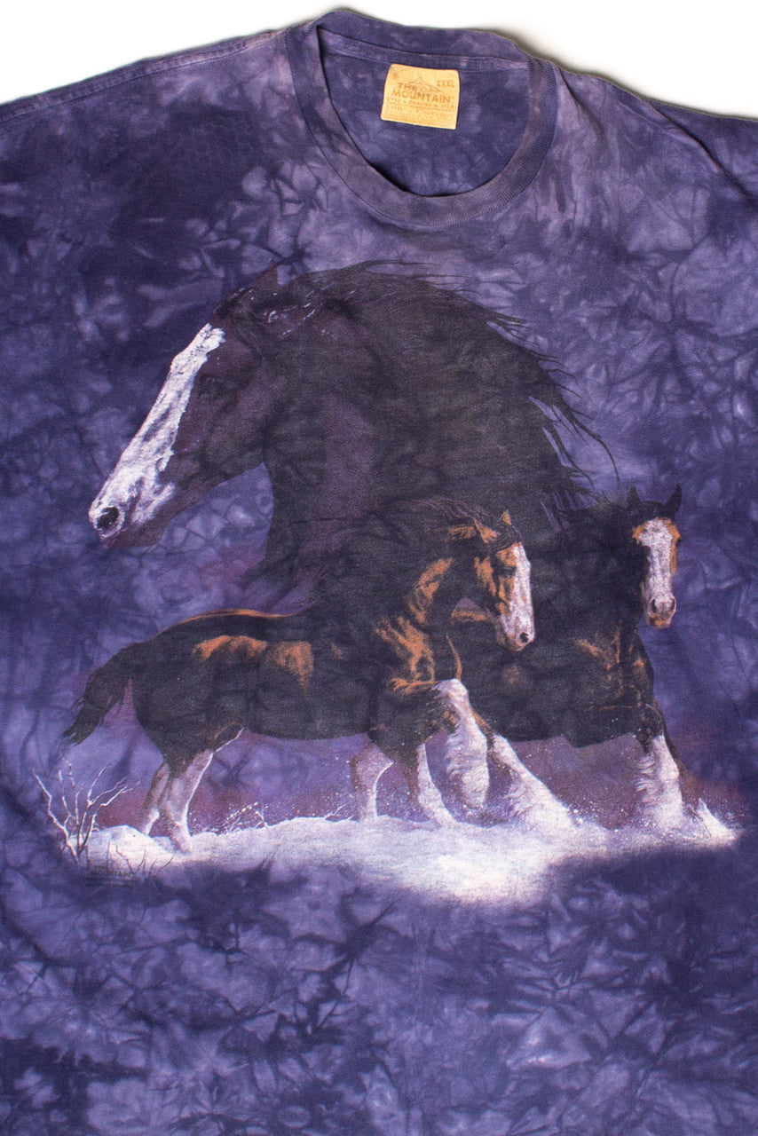 Vintage Wild Horses Tie Dye T-Shirt