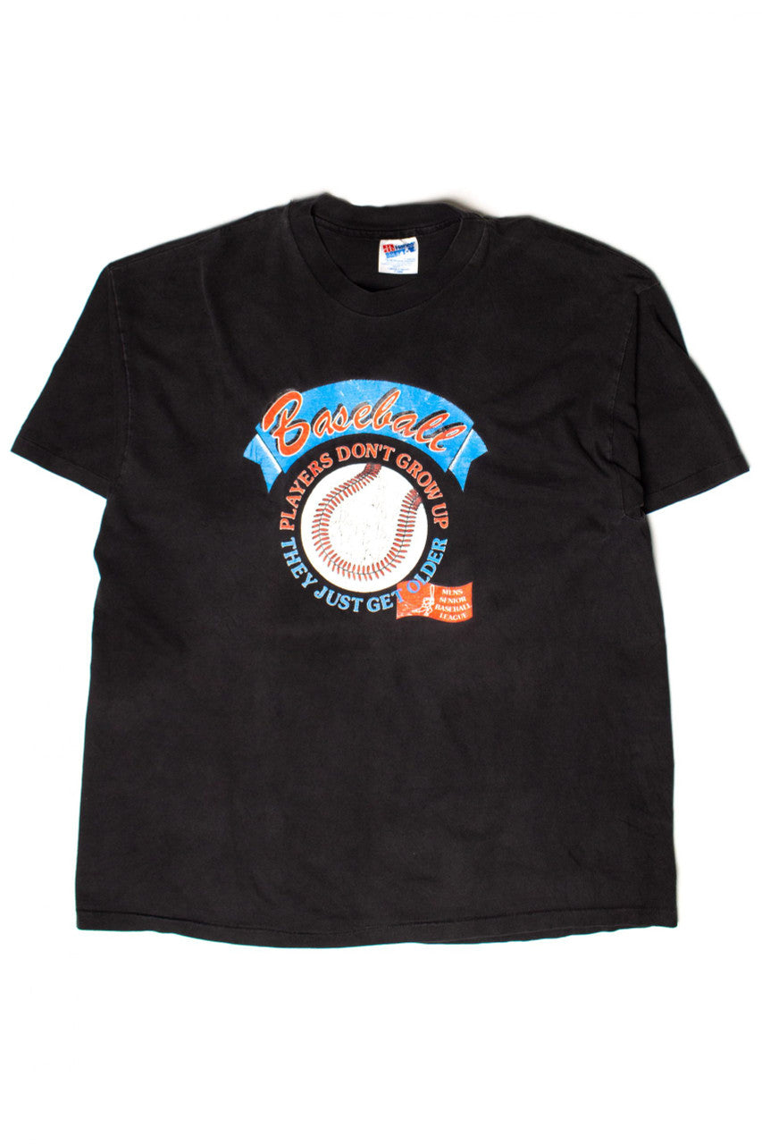 Vintage Mens Senior Baseball League T-Shirt (1990s)