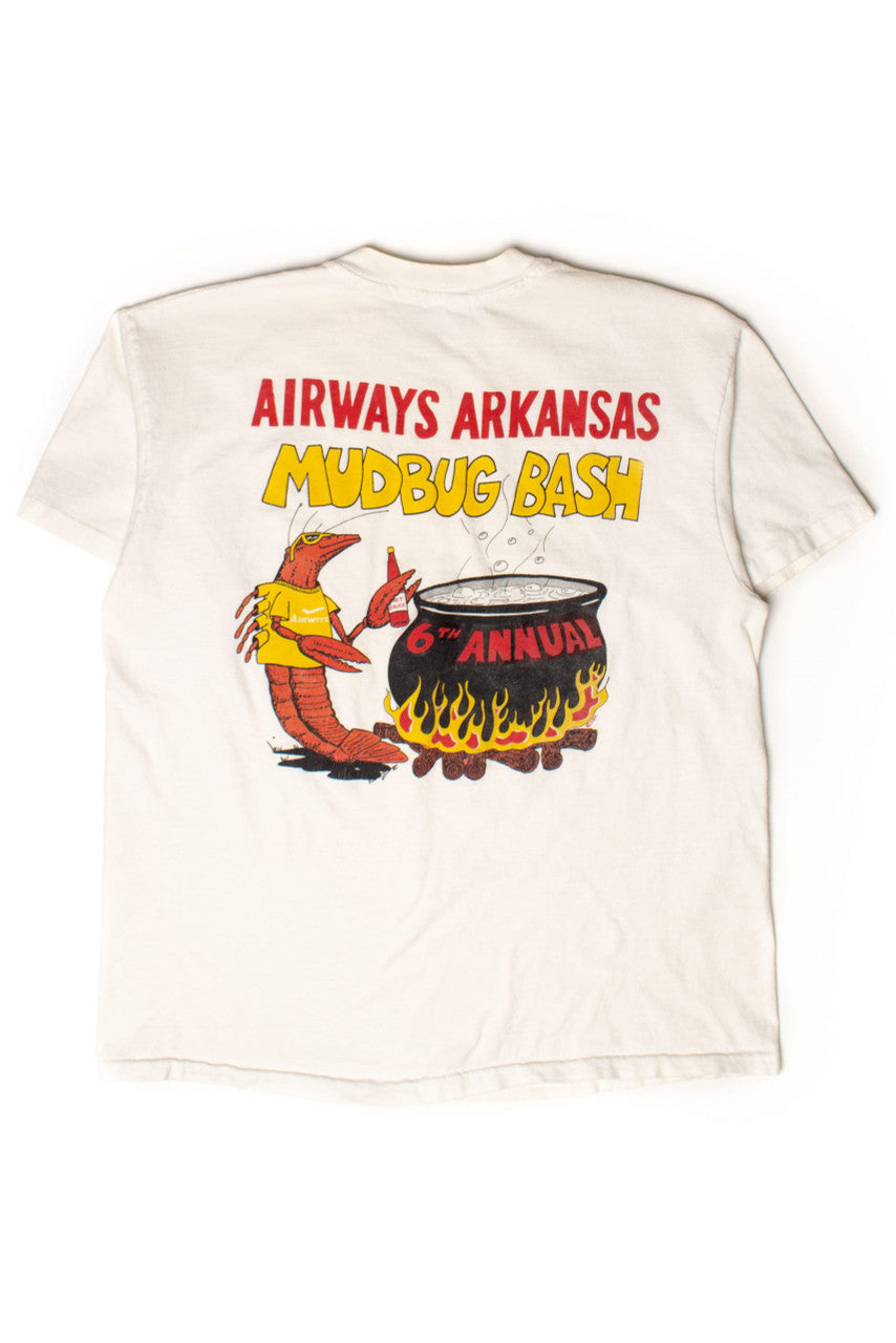 Vintage Airways Arkansas Mudbug Bash T-Shirt (1990s)