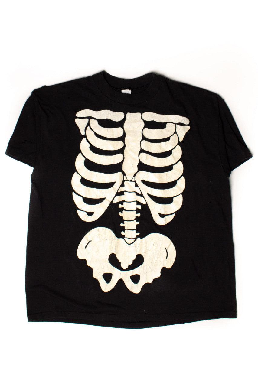 Vintage Hallmark Glow-In-The-Dark Skeleton T-Shirt (1990s)