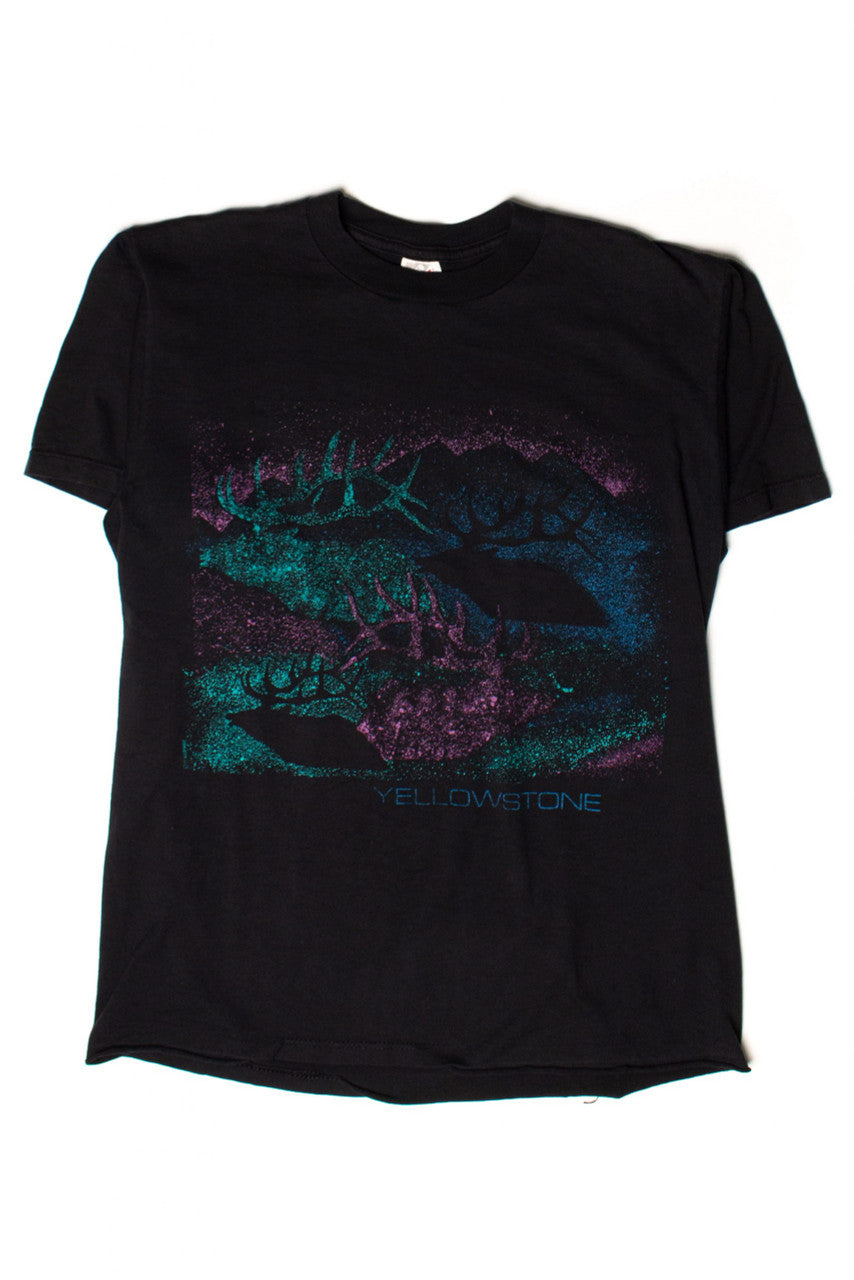 Vintage Yellowstone Spray Paint T-Shirt (1991)