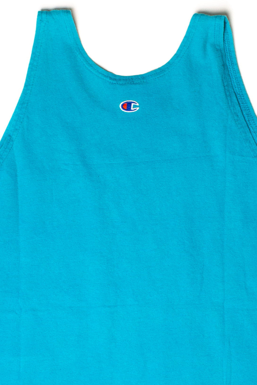 Oversized Vintage Teal Champion Tank (1990s)