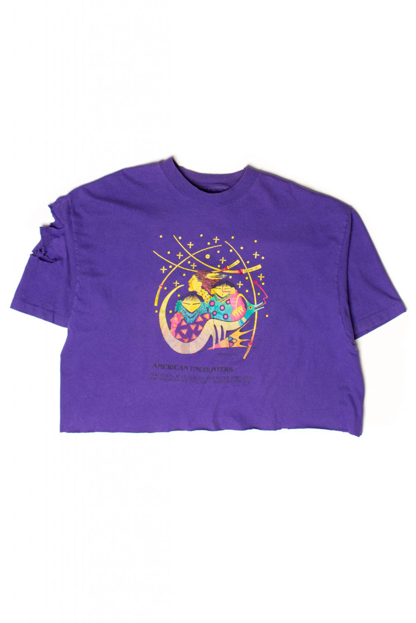 Vintage American Encounters Cropped T-Shirt (1990s)