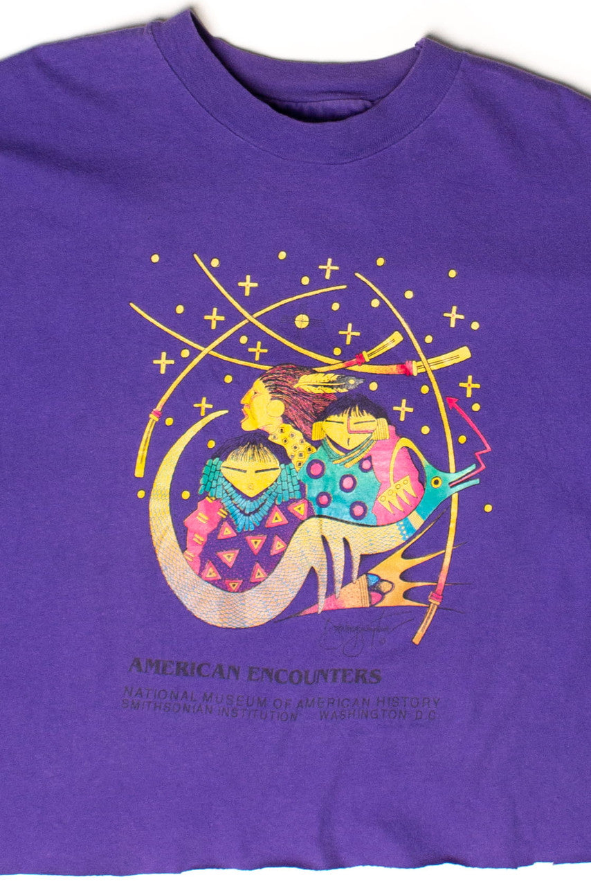 Vintage American Encounters Cropped T-Shirt (1990s)