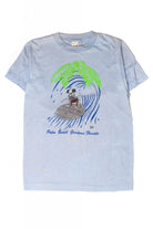 Vintage Palm Beach Gardens Surfing Dog T-Shirt (1984)