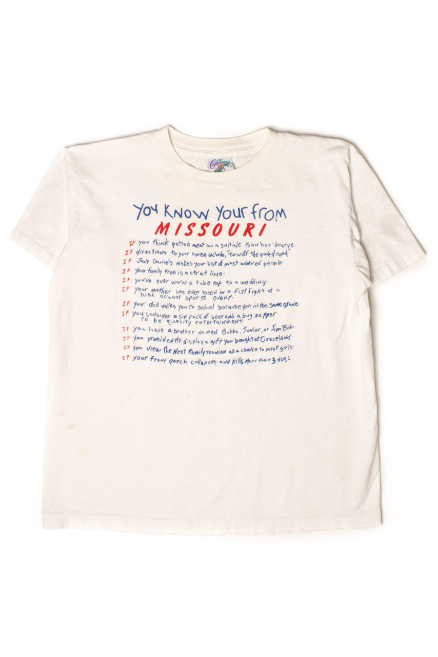 You Know You're From Missouri Vintage T-Shirt (1990s)