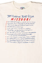You Know You're From Missouri Vintage T-Shirt (1990s)