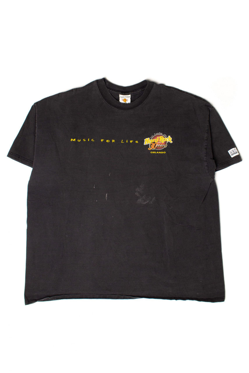 Vintage Hard Rock Cafe Music For Life T-Shirt (1990s)