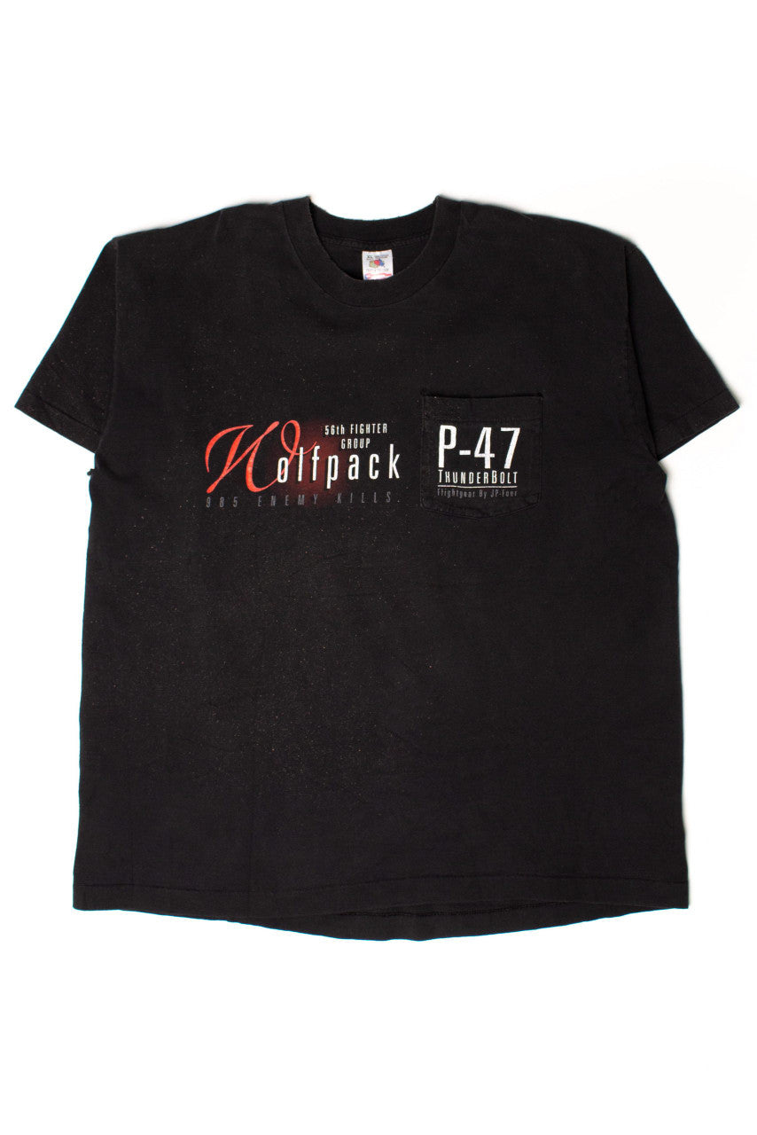 Vintage 56th Fighter Group Wolfpack T-Shirt (1990s)