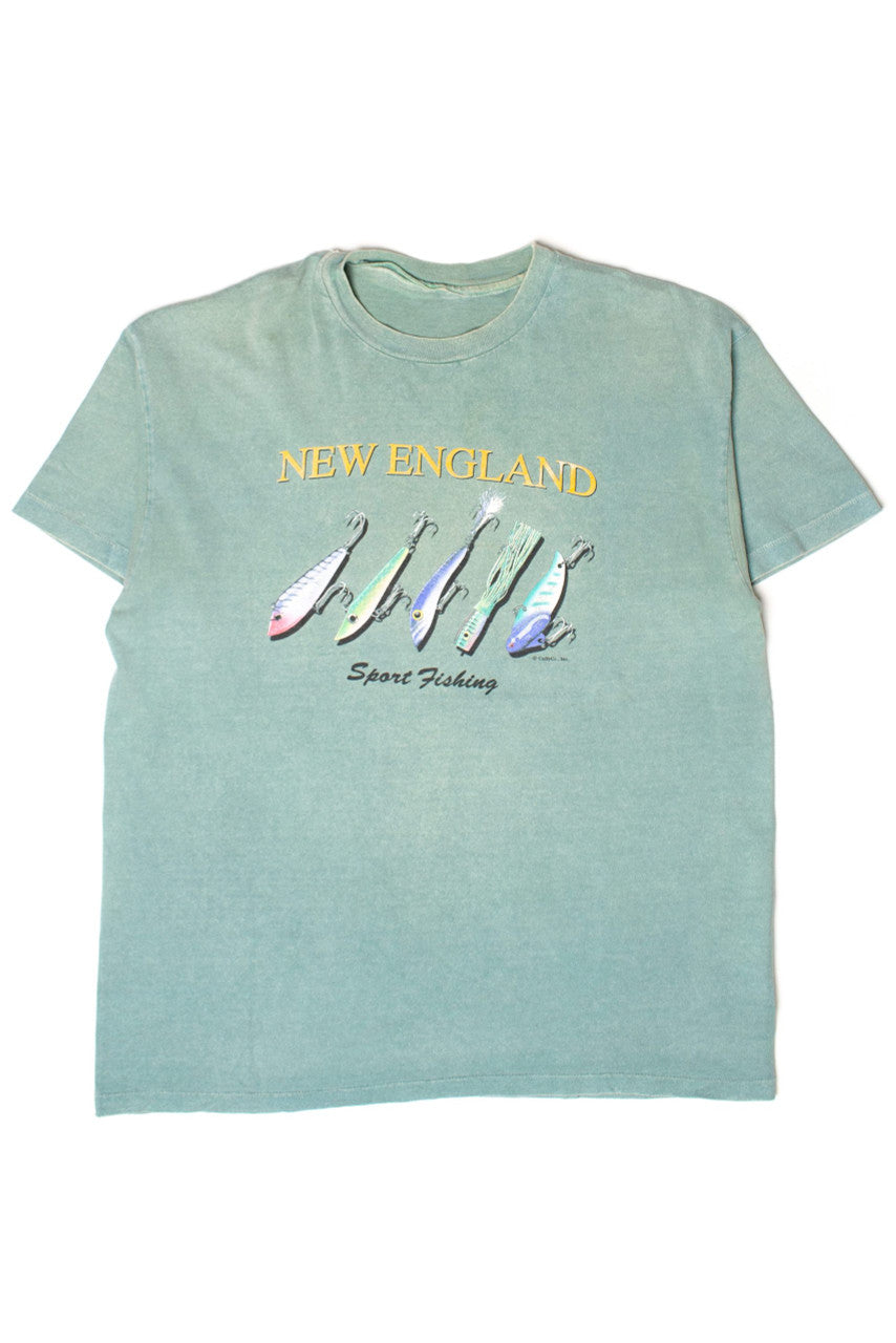 Vintage New England Sport Fishing T-Shirt (1990s)