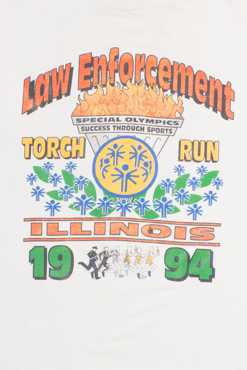 Vintage Law Enforcement 'Torch Run' T-Shirt (1994)