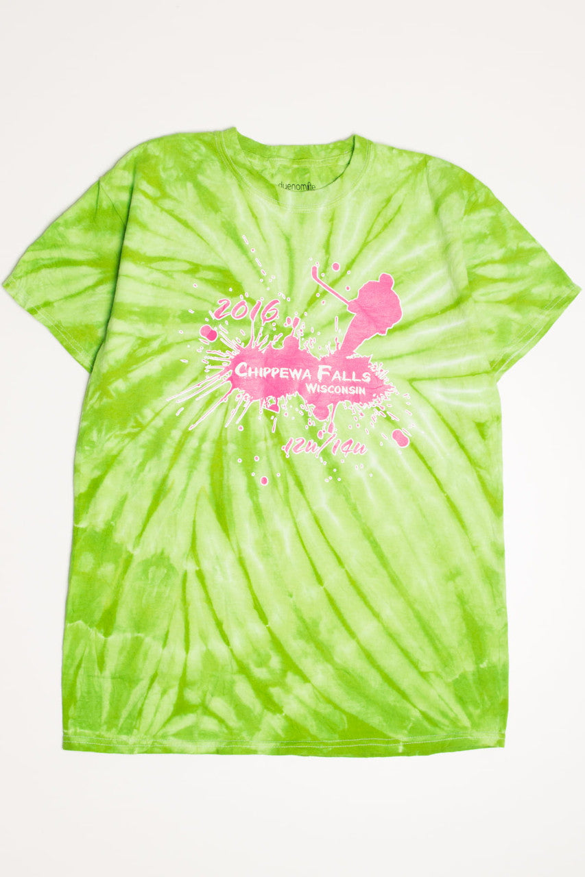 Chippewa Falls Hockey Tie Dye T-Shirt