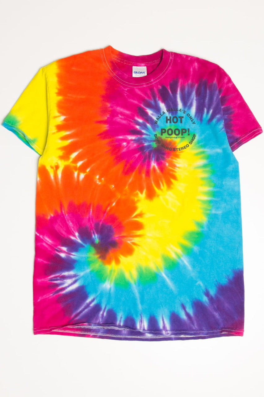 Hot Poop! Bing Bang Stereo Shop Tie Dye T-Shirt