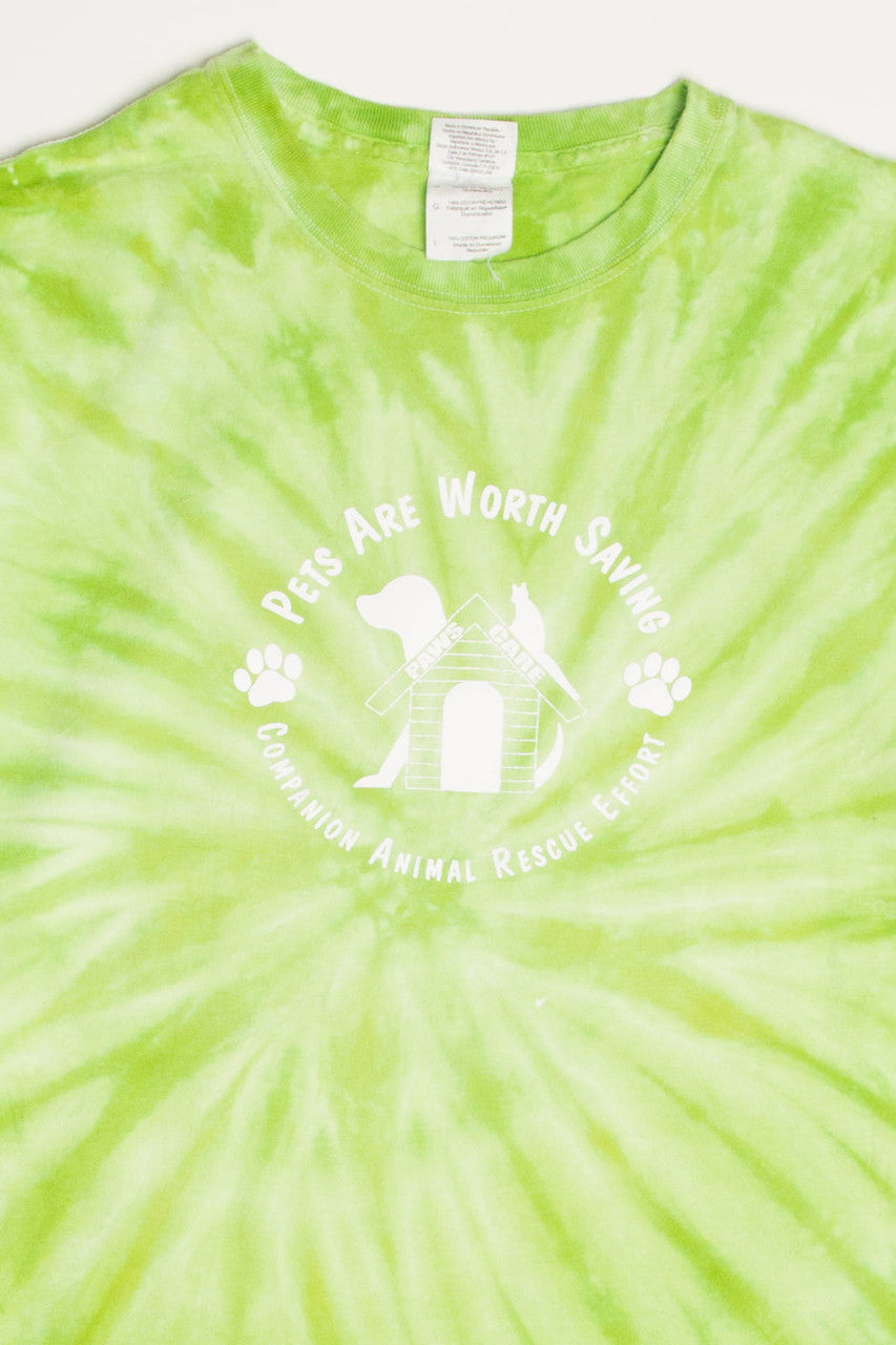 Pets Are Worth Saving Tie Dye T-Shirt