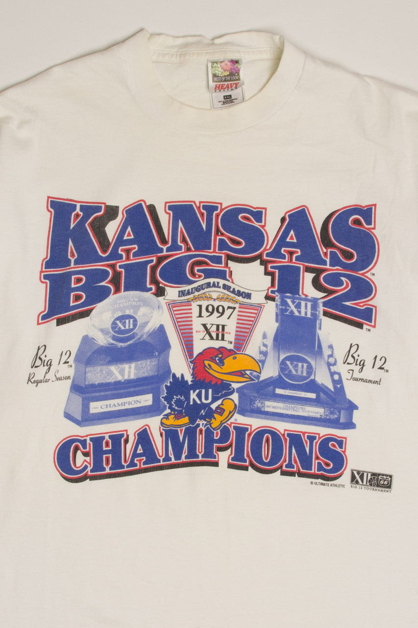 Kansas Jayhawks 1997 Big 12 Champions T-Shirt