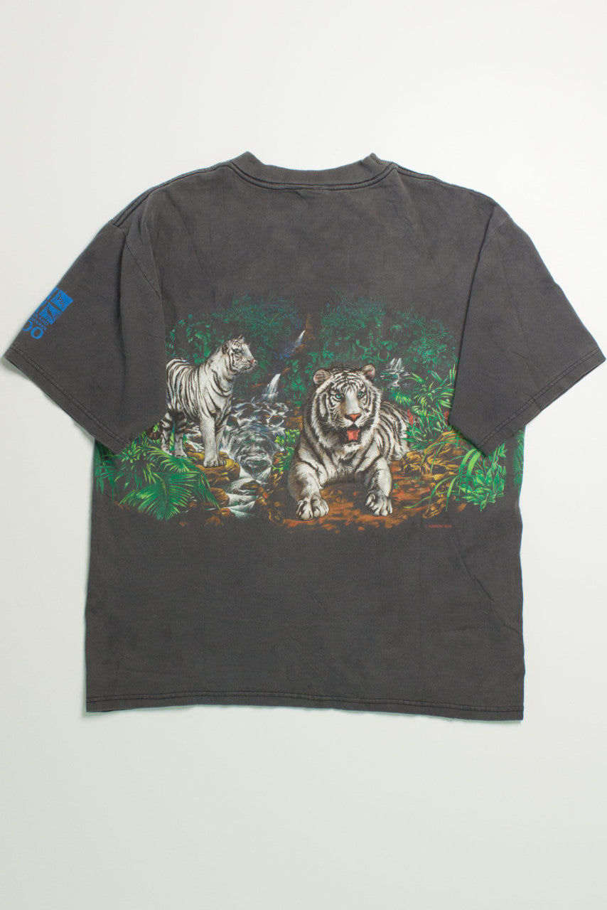 Vintage Cleveland Zoo White Tiger T-Shirt